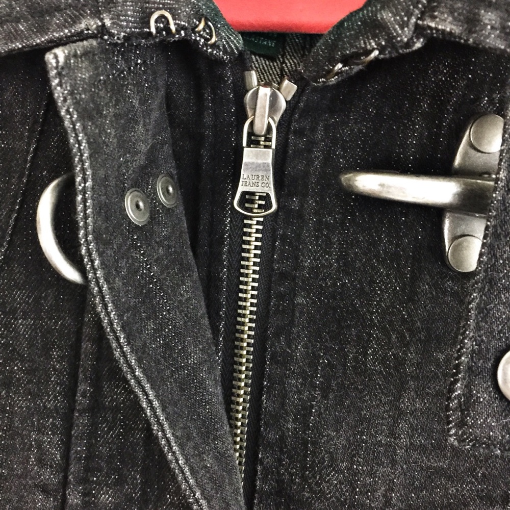 Ralph Lauren Black Denim Jean Jacket - Picture 5 of 8